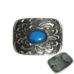  бирюзовый Stone способ пряжка только ремень нет синий камень 10.8cmX6.4cm metal металлические принадлежности металл модный установка person вид рекомендация поверхность белый шт .. -слойный толщина хвост таблеток Uni -k тяжелый 
