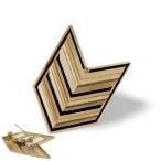  брошь Vintage способ . глава Pilot три линия Gold 4.4cmx3.2cm значок . старый style античный bachi модный украшение person способ применения установка person bachi ВВС 