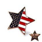  America национальный флаг значок брошь звезда type 3cm party поверхность белый Англия история звезда. число .. синий цвет национальный флаг флаг вид американский звезда статья флаг палочка булавка baji украшения значок 
