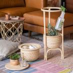 ショッピングラタン ラタンを使用した二段バスケット ノア ienowa