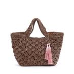 カラフル PPヒモ柄編み かごバッグ かごバッグ COOCO クーコ