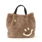 ショッピングエコバック エコファー2WAY トートバッグ　2025新作 COOCO クーコ SMILEY