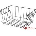 ショッピングバスケット フロントオープンバスケットW37 ×6個セット