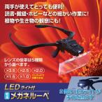 LEDライト付 軽量メガネルーペ