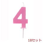  черновой .ne день рождения цифра свеча 4 ×18 шт. комплект 