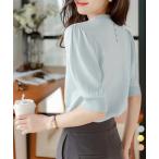 サマーニット パフスリーブ プルオーバー