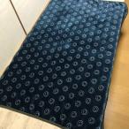 ニコ　フランネルボア　ブランケット　M　ネイビー　NICO BLANKET M NAVY 140×100cm【スマイル／スマイルブランケット／ボア／ひざ掛け／ひざかけ】