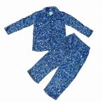 スヌーピー紳士パジャマ長袖起毛ブルー