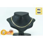 K18 колье плоский 6 поверхность 10.5g 40cm мягкая шляпа металлические принадлежности сертификация печать простой отделка б/у товар степень A