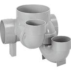 下水道関連製品＞ビニマス＞MX 100-150シリーズ 90度合流上流トラップ付UT-Y MXUTY右100X75SX75-150 Mコード：40662 前澤化成工業