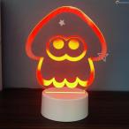 スプラトゥーン3 ナイトライト ジェットウォータース グッズ イカ かわいい イベント usb充電 タッチ調光 RGB 16色切り替え 雰囲気作り リモコン付きabc
