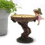  Angel девушка уличный bird механизм подачи pa-sonalaiz осуществлен bird tray механизм подачи птица. ванная двор. гравюра изображение. двор. оборудование орнамент - много цвет -13*10.2*12.7cm