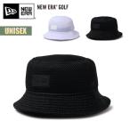 ニューエラ ゴルフ ハット 帽子 NEW ERA GOLF バケット01 Spacer Mesh ボックスロゴ バケットハット ソフトメッシュ ユニセックス カジュアル シンプル 無地