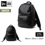 ショッピングリュック ニューエラ リュック ライトパック 27L シンセティックレザー ブラック NEW ERA Light Pack 27リットル バックパック 通勤 通学 アウトドア PC収納 黒