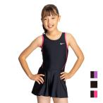 ナイキ 水着 女の子 NIKE SWIM ガールズキュロットワンピース スイミングウエア スイムウェア スクール水着 キッズ 子ども 小学生 中学生 ジュニア 水泳教室