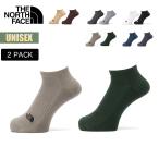 ノースフェイス 靴下 ソックス THE NORTH FACE TNF ロゴ 2P ショート TNF Logo 2P Short 2足セット 抗菌 防臭 ユニセックス オーガニックコットン カジュアル