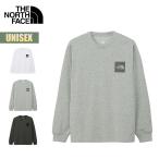 ノースフェイス ロンT ユニセックス THE NORTH FACE ロングスリーブスクエアロゴティー L/S Square Logo Tee 長袖 Tシャツ ロゴ ワンポイント アウトドア