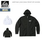 リーフ ラッシュガード メンズ ヘリテージロゴ ラッシュフロントジップフーディー REEF HERITAGE LOGO RASH FRONT ZIP HOODIE 長袖 UVカット 日焼け予防