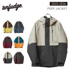 アンファッジ スノーボードウェア ピープジャケット unfudge PEEP JACKET ベーシックフィット 25-26モデル 正規品