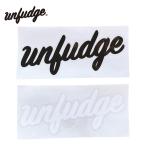 アンファッジ ステッカー unfudge SCRIPT STECKERS ロゴ カッティングステッカー CUTTING STICKER オリジナル スノーボード スノボ スキー アウトドア