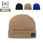 バートン ビーニー ニット帽 25-26 Burton [ak] スタッガー W26JP-101521 [ak] Stagger Beanie 帽子 メンズ レディース ワンポイント ロゴ シンプル ウール