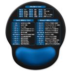 Senetem マウスパッド リストレスト付き｜Office Excel Windows ショートカットキー印刷｜PU滑り止め｜低反発メモリーフ