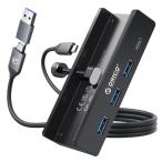 ORICO USB C ハブ クランプ 固定 usb hub 3.0 4ポート 5Gbps高速転送 USB-C 給電ポート付き（5V/3A） バ