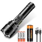 ショッピング懐中電灯 懐中電灯 led COB作業灯 液晶画面デジタル残量表示強力 軍用 最強 超高輝度 Type-C USB