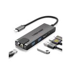 USB C ハブ 5 IN 1 Lemorele 有線LAN 1000Mbps 