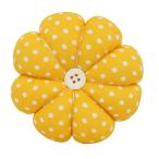 針山 針刺し 着用可能 手首 ピンクッション 9cm カボチャ パンプキン 手芸 縫製用品 全2色 - 黄