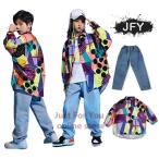  танцевальный костюм hip-hop Kids . какой рисунок рубашка Denim брюки Kids танцевальный костюм тренировка надеты мужчина девочка ребенок t рубашка Jazz Dance stage костюм 