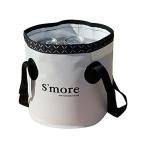 S'more (スモア) Smore bucket バケツ 折りたたみ 9L 持ち運び 折り畳み バケツ ホワイト