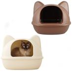 iCat アイキャット オリジナル ネコ型トイレット スコップ付 マットアイボリー 猫 トイレ