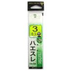 がまかつ 糸付 ハエスレ 針3号-ハリス0.3号 緑【ゆうパケット】
