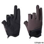 [ товар ограничен ] Shimano перчатка Basic перчатка 3 L настоящий хаки GL-008V 3шт.@ порез [.. пачка ]