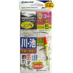 まるふじ 川・池 ハエ・フナ・ヤマベ万能小物釣り Ｋ−１４３ 針５号−ハリス０．８号−道糸１．０号【ゆうパケット】