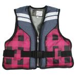 [ товар ограничен ] Kids одежда Smile sipJr. плавающий лучший ST 3S розовый проверка × Denim SmileShip