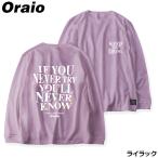[ товар ограничен ] одежда Oraio( Ora Io ) графика Bick long T KOT S lilac 