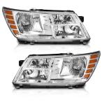 WEELMOTO 2009 2015 DODGE JOURNEY ヘッドライトアセンブリ 交換用 09 10 11 12 13 1 並行輸入品