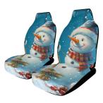 ショッピングsnowman 【並行輸入品】Christmas Snowman Welcome The Magical Winter Car Seat Covers Sof