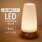 ショッピングランプ ベッドサイドランプ LEDライト 人感センサー センサーライト スタンドライト おしゃれ LED 寝室 間接照明 ライト ランプ 照明 卓上 デスクライト 電池式