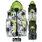 【送料無料】SLASH 高機能素材 遮熱 耐久撥水 防汚 空調 作業服 ハーネス対応 S-AIR ベスト 服のみ S〜7L シンメン 05432