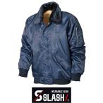SLASH 防寒ブルゾン パイロットジャンパー M〜4L かんたん刺繍申込み シンメン 8100 ドカジャン 襟ボア 防寒着 防寒服 作業服 作業着 安い