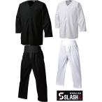 【送料無料】SLASH 鯉口シャツ M〜3L 上下セット 春夏 ダボシャツ ダボテコ シンメン 90000+91000 祭り 安い ズボン