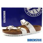 ショッピングビルケンシュトック ビルケンシュトック BIRKENSTOCK Classic Mayari マヤリ トング コンフォート サンダル 1005280 エナメル パテント 白 レディース 日本正規品 送料無料