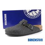 ショッピングビルケン ビルケンシュトック BIRKENSTOCK Classic Boston BS 160371 ウールフェルト ボストン クロッグ サンダル レギュラー幅 濃灰 メンズ 日本正規品 送料無料