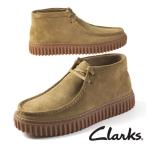 クラークス Clarks Torhill Hi トーヒル ハイ 26173663 厚底 ハイカット ワラビー ブーツ サンド スエード モカシン メンズ 送料無料