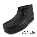 クラークス Clarks Wallabee EVO BT ワラビーエヴォブーツ 26179710 ブラックレザー ワラビーブーツ 本革 モカシン カジュアル シンプル メンズ 送料無料