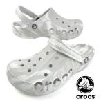 クロックス crocs BAYA MARBLED CLOG 206935 1FS バヤ マーブル クロッグ コンフォート サンダル グレー シンプル おしゃれ アウトドア メンズ 送料無料