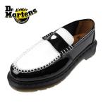 ドクターマーチン Dr.Martens PENTON HEART 41676001 ペントン ハート ローファー 白黒 ツートンカラー カジュアル おしゃれ レディース 送料無料〔日本正規品〕